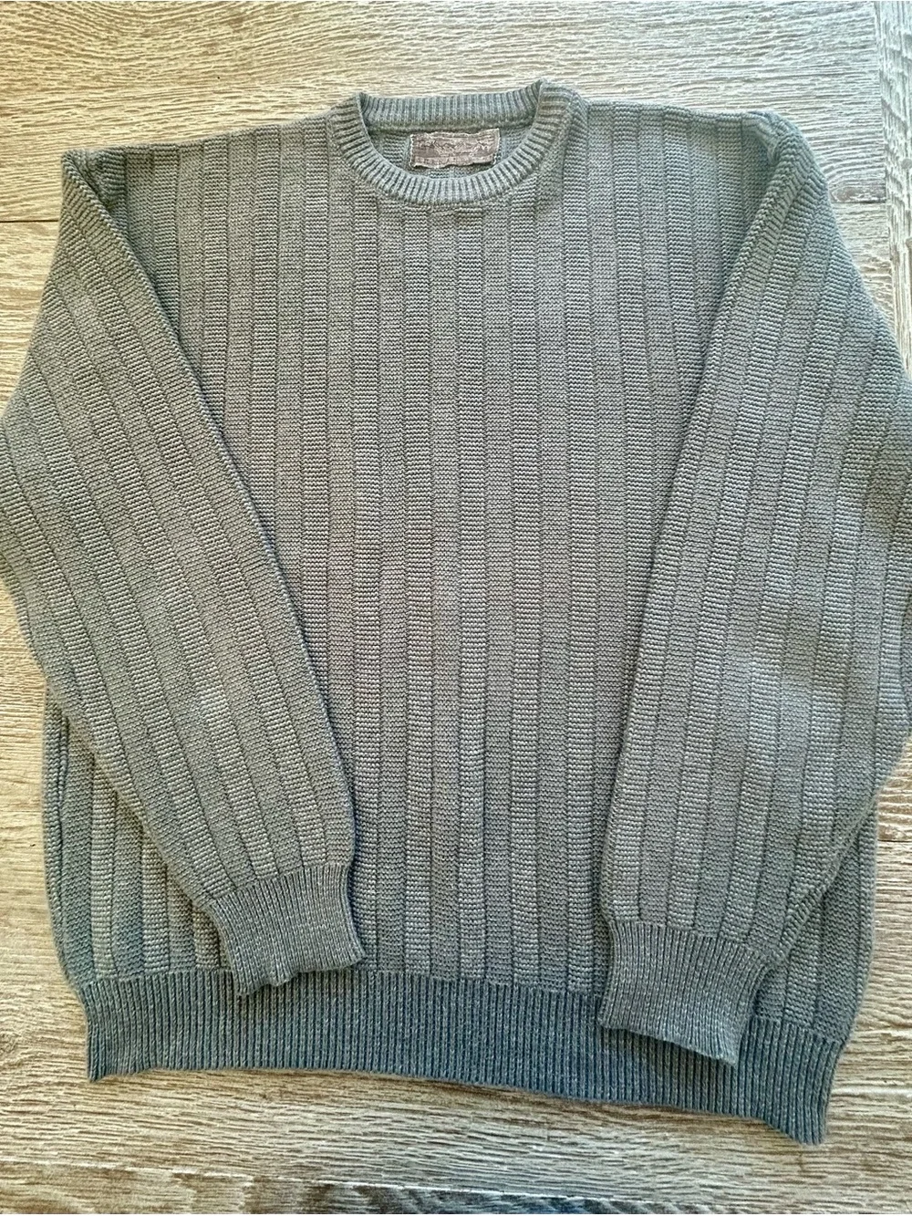 Men's Taupe/Olive Green VTG Shenandoah Knit Sweater